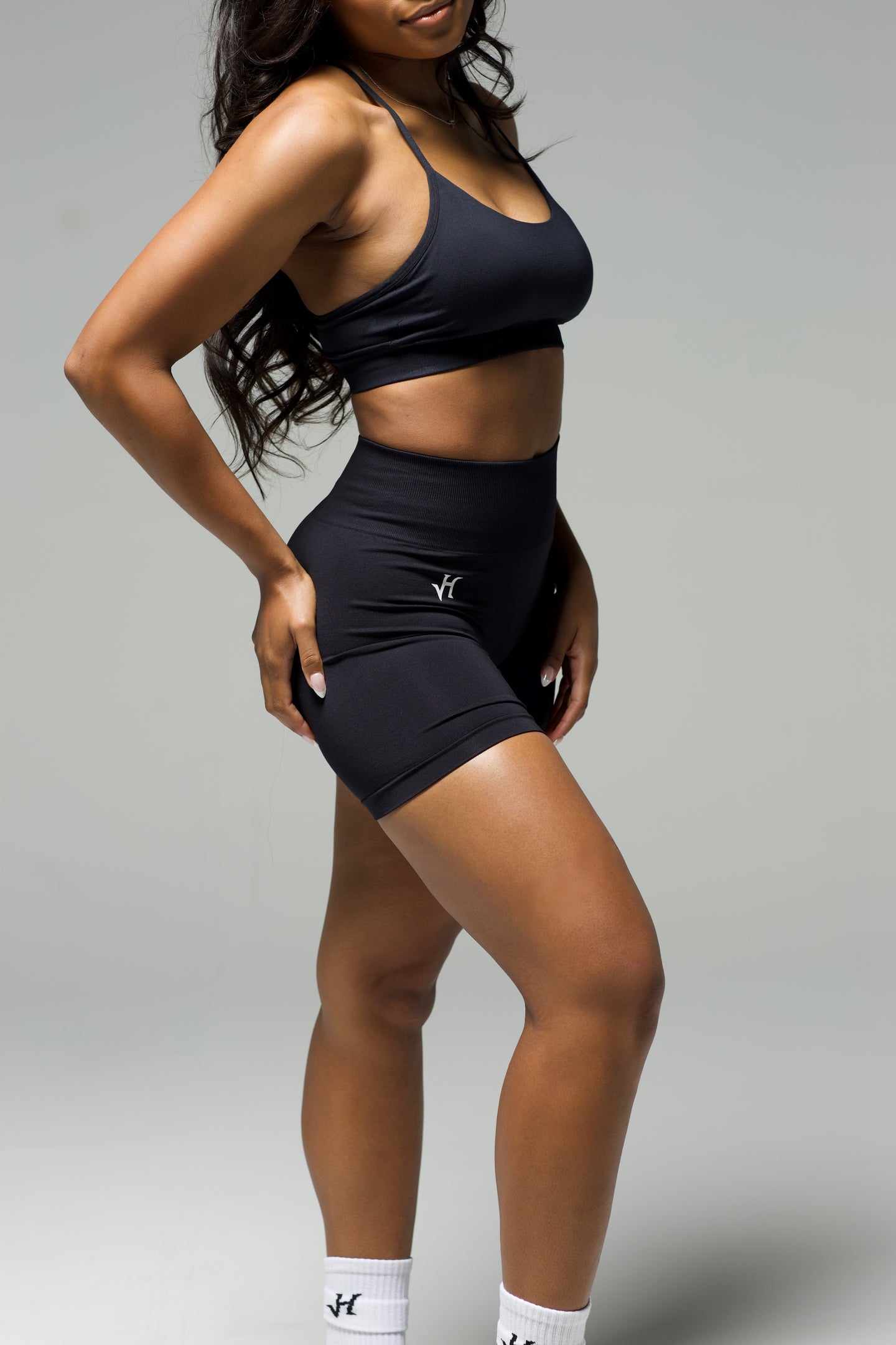 Classic Midnight Black Seamless Shorts