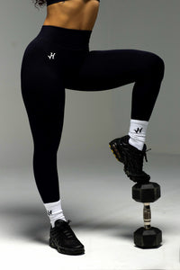 Classic Midnight Black Seamless Leggings